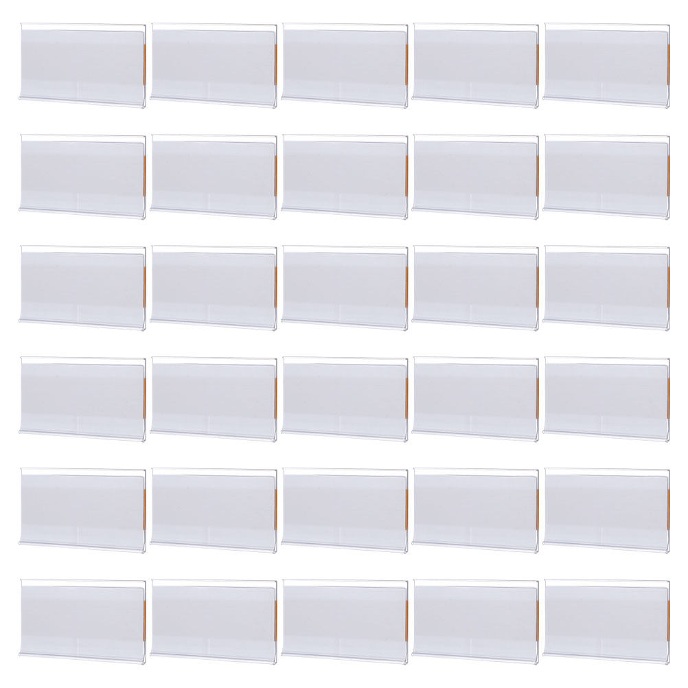 Office Storage Cabinet - 1Set Versatile Transparent Shelf Label Holder