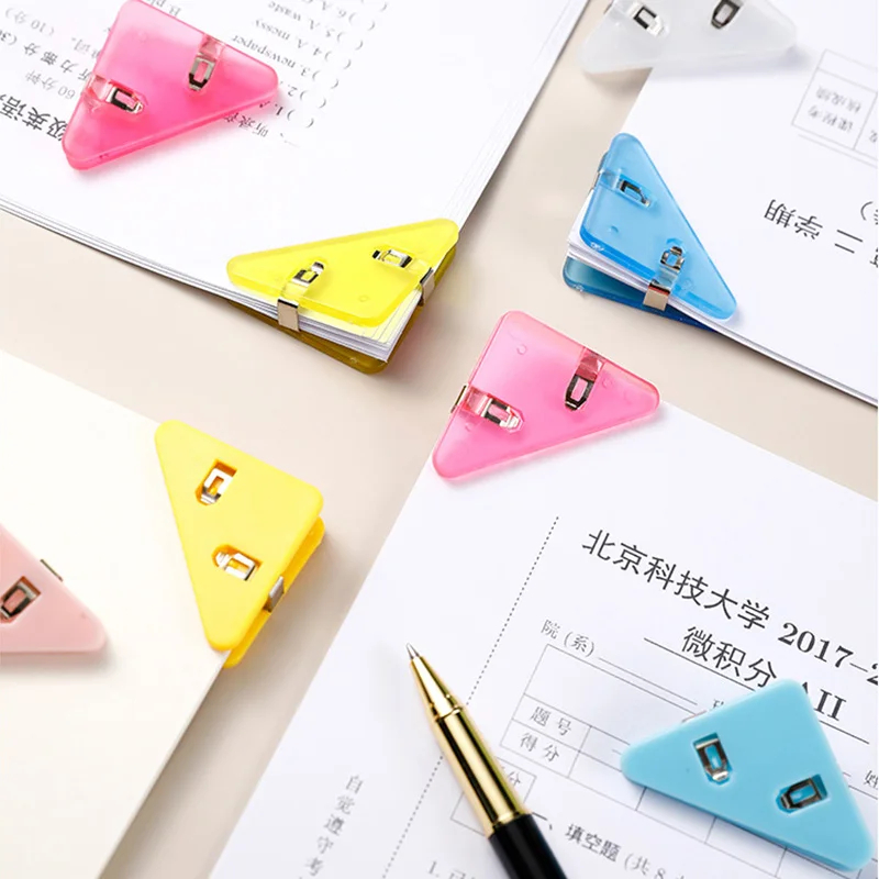 10Pcs Colorful Transparent Tri - Office Furniture Desk avaliação e preço