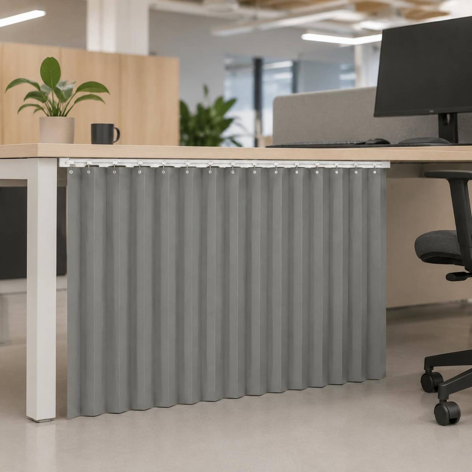 Desk Privacy Curtain Wind Bloc - Office Furniture Desk avaliação e preço