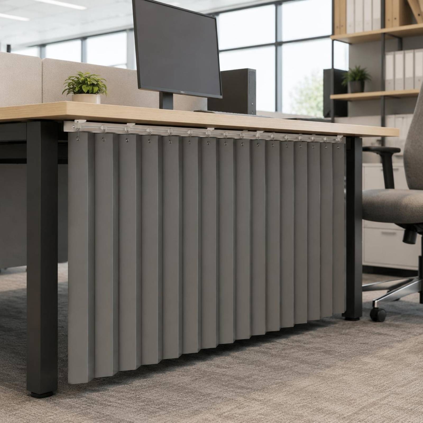 Desk Privacy Curtain Wind Bloc - Office Furniture Desk avaliação e preço