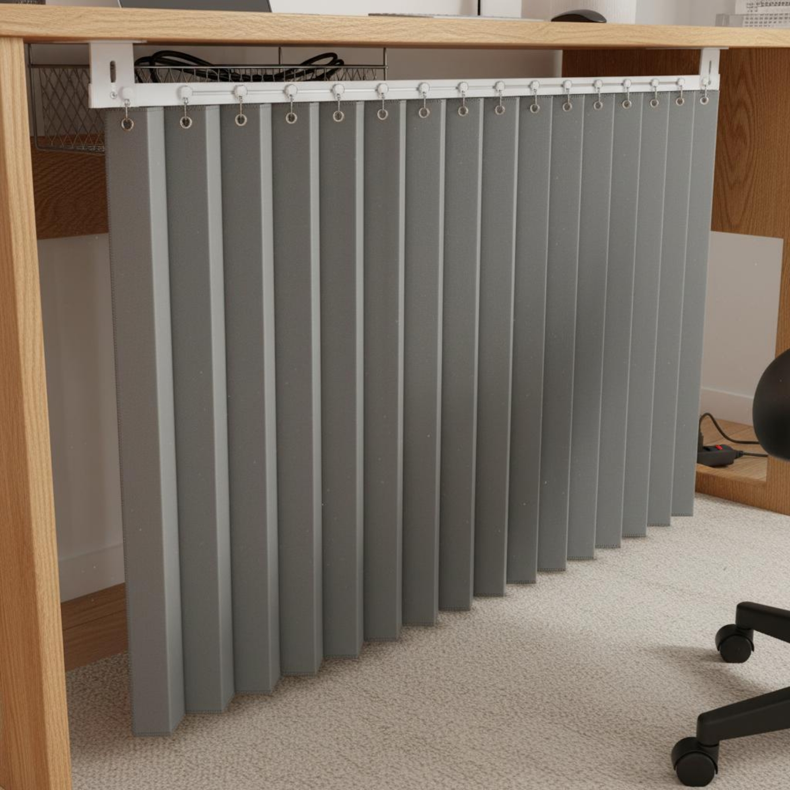 Desk Privacy Curtain Wind Bloc - Office Furniture Desk avaliação e preço