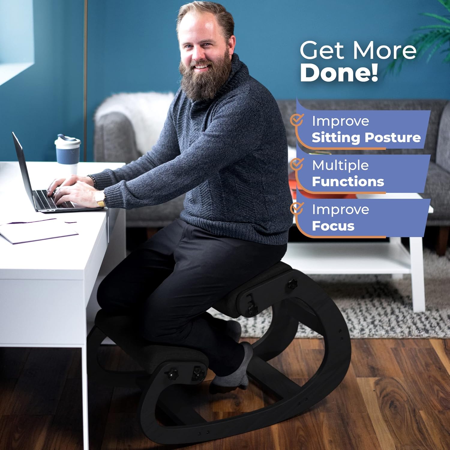 Ergonomic Wooden Kneeling Chai - Office Furniture Desk avaliação e preço