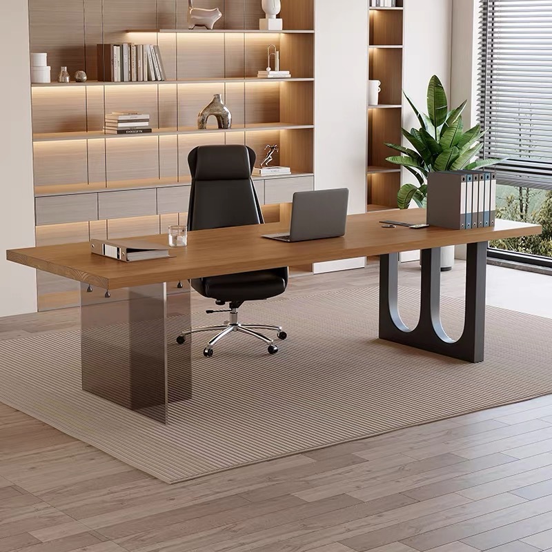Italian Acrylic Floating Woode - Office Furniture Desk avaliação e preço