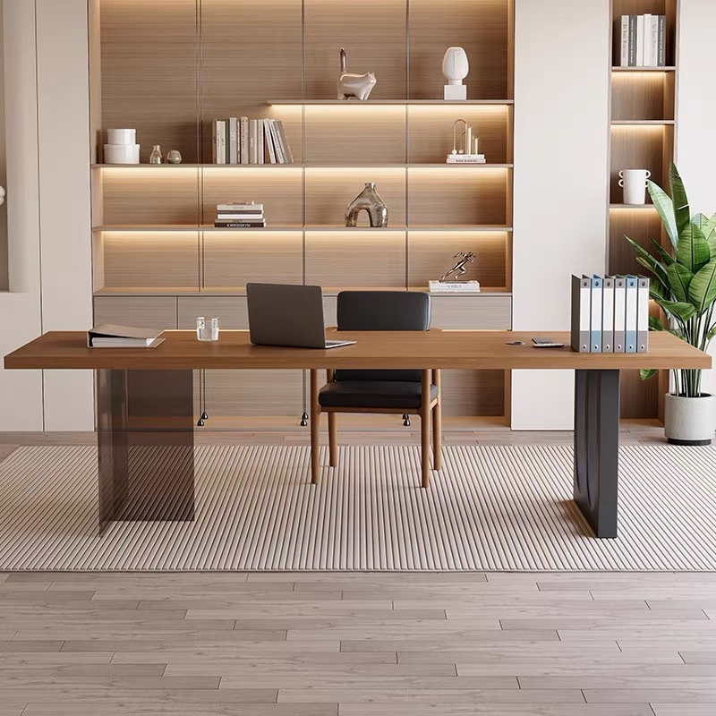 Italian Acrylic Floating Woode - Office Furniture Desk avaliação e preço