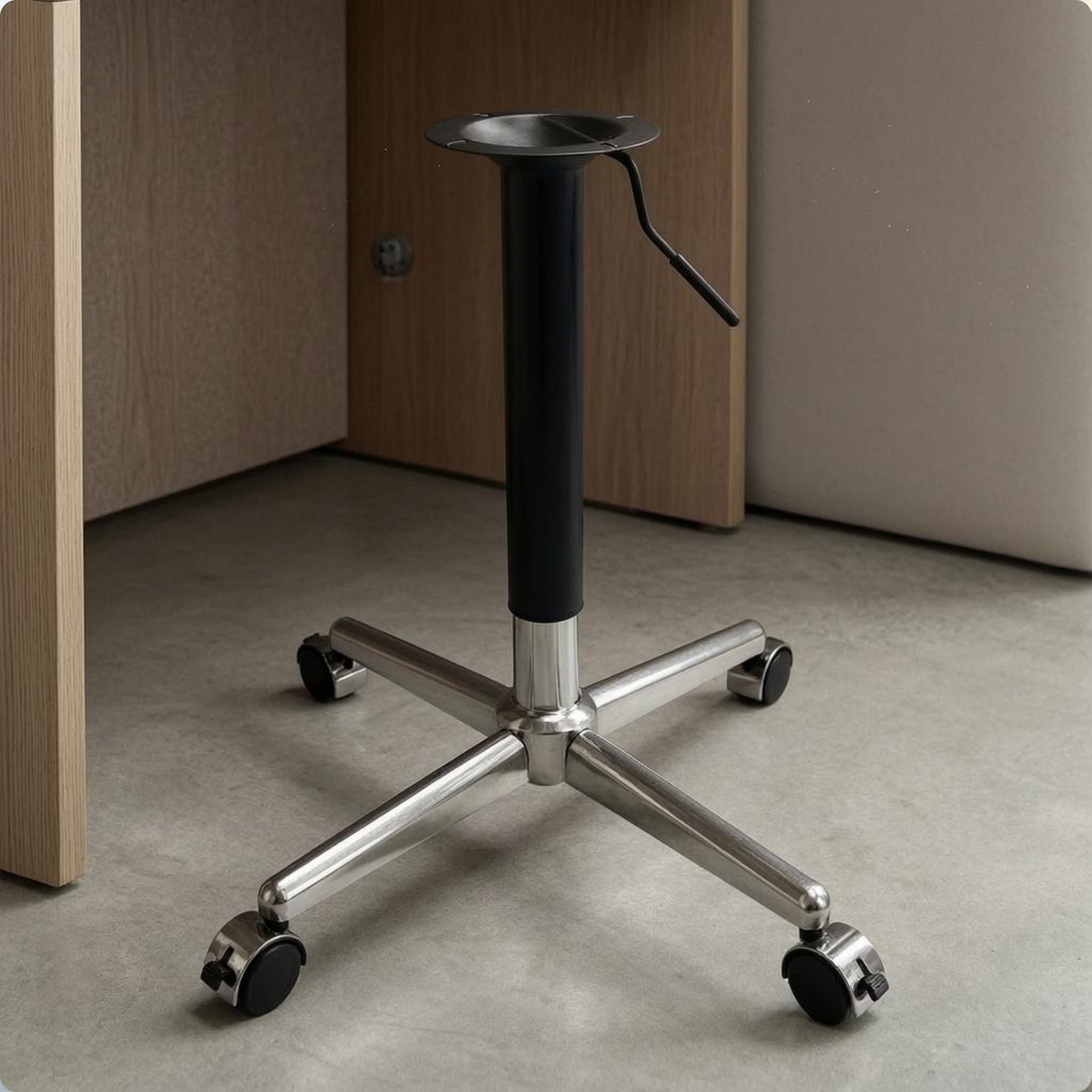 Mobile Desk Base Metal Caster  - Office Furniture Desk avaliação e preço